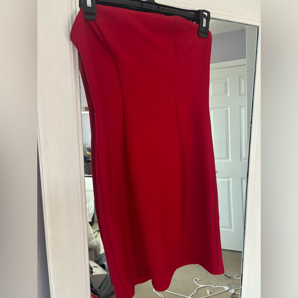 Short red dress